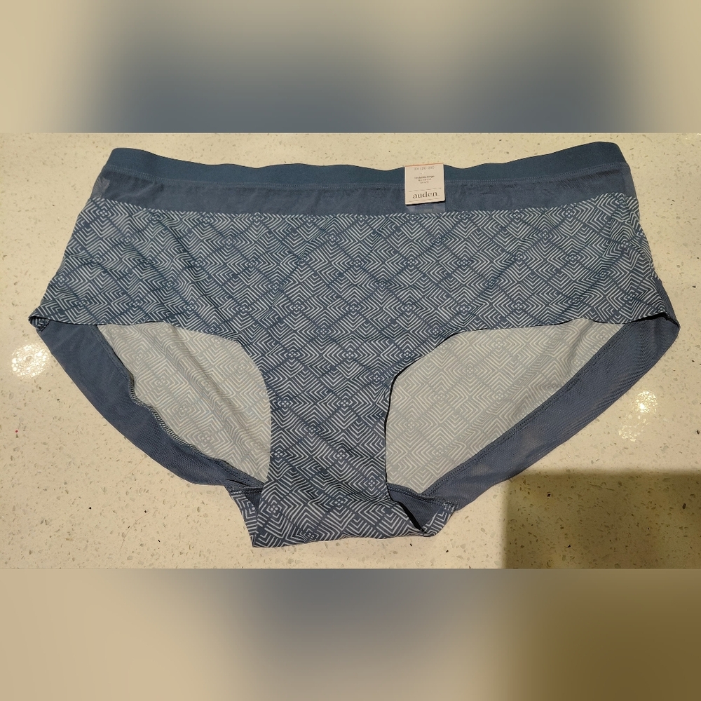 Auden Blue Patterned Panties, NWT 2XL